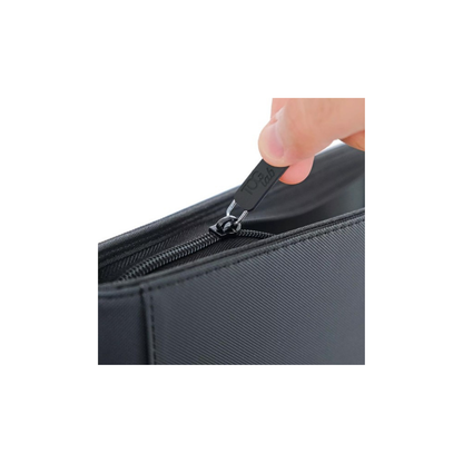 ALBUM 4 TASCHE CON ZIP PER TOPLOADER - TCGLAB NERO