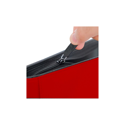 ALBUM 4 TASCHE CON ZIP PER TOPLOADER - TCGLAB ROSSO