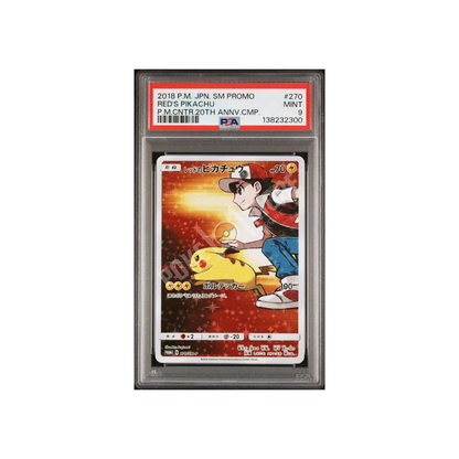 RED'S PIKACHU SM-P 270 PSA9 (JP)